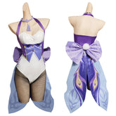 Genshin Impact Keqing Cosplay Bunny Girl Kostüm Halloween Karneval Outfits